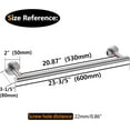 thumbnail image 3 of Matte Bath Towel Bar Single Bars Towel Rack Rod Classic Wall Mounted Stainless Steel Bathroom Towel Bar Toilet Kitchen Towel Shelf Single Layer, 3 of 6