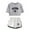 Grey, white, variant on KANE BROWN Fashionable summer retro trend women's short sleeved shorts set