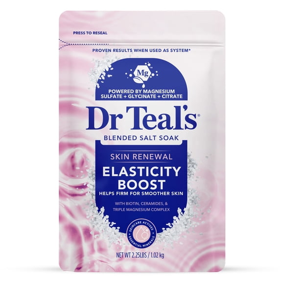 Dr Teal's Skin Renewal Elasticity Boost Blended Salt Soak, 2.25 lbs