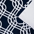 thumbnail image 4 of Ribbon Blackout Grommet Curtain Panel Set by Blue Nile Mills, 52" x 63", Navy Blue, 4 of 6