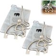 thumbnail image 1 of 2 piezas de adorno de elefante de hermandad y amistad de Navidad con historia y bolsa, adorno colgante, adorno de elefante para tribu de mujeres, decoración de árbol, amigos, 1 of 5