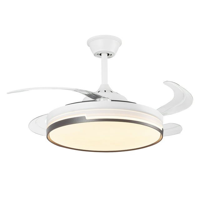 Lampara Ventilador de Techo LED Ziyo Luxica Lighting Blanco