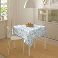 thumbnail image 7 of Light Blue Floral Tablecloth Square 60x60 Inch Chinoiserie Vintage Flower Table Cloth,Stain Resistance Polyester Spring Summer Seasonal Small Table Covers for Kitchen Dining Party Picnic, 7 of 7