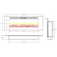 thumbnail image 3 of Regal FlameAstoria 60"Built-Ventless Heater Recessed Wall Electric Fireplace Log, 3 of 3