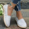 thumbnail image 6 of Flat Shoes for Women Hollow Platform Casual Shoes Solid Color Breathable Espadrilles, 6 of 9