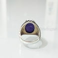 thumbnail image 4 of Charoite Mans Ring, Natural Purple Charoite Ring, Oxidized Silver Jewelry, 925 Silver Ring, Birthday Gift, Heavy Mens Ring, Arabic Design, Ottoman Style Ring, Christmas, Turkey Mens Signet Ring, 4 of 6