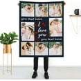 thumbnail image 5 of Customized Blankets with Photos Custom Blanket Family Picture Upload Personalized Blanket for Adults Customize Blanket Birthday Customizable for Dad Mom Nana Kids Dogs Friends, 5 of 6