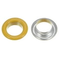 thumbnail image 4 of Uxcell 300 Set Grommets Kit Metal Eyelets 10mm 2/5" Hole Tiny Grommet with Washers for Shoes Clothes Belt Tag Bag Fabric Leather DIY Project, Yellow, 4 of 4