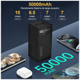 thumbnail image 4 of Power 50000mAh Carga Rápida 5 Puertos Pantalla LED Eo Safe Imports Negro, 4 of 5