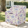 thumbnail image 6 of Renewold Outdoor Chair Covers Waterproof Dining Chair Cover Dust Rain Snow-Proof Patio Furniture Lawn Chair Protector Fits up to 32W x 35D x 36H Inch, Daisy Flower Bow, 6 of 7
