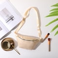 thumbnail image 1 of Riñonera de nailon para mujer, bolso de cintura con cremallera, ajustable, ligero, multifunción, resistente al agua, 1 of 5