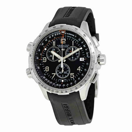 - Hamilton X-Wind GMT Chronograph Black Dial MensWatch H77912335