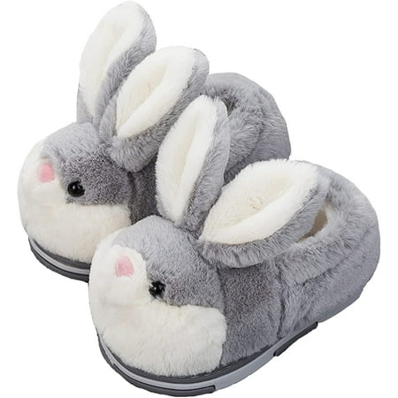 

PIKADINGNIS Women s Cute Bunny Animals Slippers Interesting Comfortable Furry Slippers Soft Plush Winter season Keep warm Home Slippers