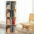 thumbnail image 2 of Duoku 360° Rotating Bookshelf Tower, 4-Tier Bookcase for Kids & Adults - Solid Wood Corner Shelf, 2 of 7