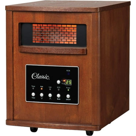 Infrared Quartz Heater 1500W with Automatic Shutoff by Classic - Wood Grain  | Walmart Canada