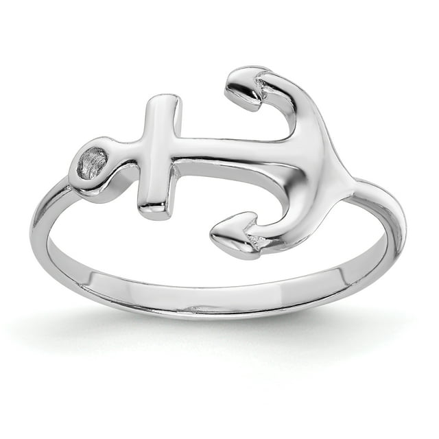 925 Sterling Silver Anchor Ring