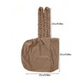 thumbnail image 3 of Solid Color Headband Scarf With Two Detachable Milk Silk Braids For Women Hair Accessories, 3 of 4