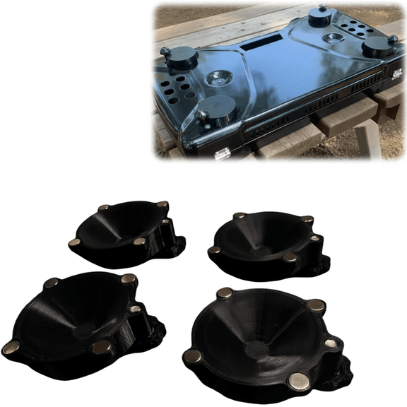 Adjustable Magnetic Camp Stove Leveling Feet Compatible with Coleman Triton 2-Burner Propane Stove - Easy to Install, Suitable for Multiple scenarios, Stable Camping Cooking (4 Pack)