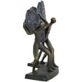 thumbnail image 6 of 13" x 11" Bronze Polystone Carrying Stone People Sculpture, by DecMode, 6 of 10