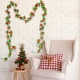 thumbnail image 6 of CuiLiyq 2 Pcs 7.55 Ft Flower Garland Artificial Rose Vines, Cute Fake Hanging Flower Vines Floral Garland Decorations for Valentines Day Wedding Party Wall Room Decor (Orange), 6 of 7