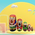thumbnail image 4 of de anidación rusas Matryoshka de de dibujos animados hechas para adorno de habitación de accesorios de decoración del Hugo muñecas rusas de anidación, 4 of 10