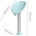 thumbnail image 2 of Household Soap Containers Toilet Soap Box Drain Leafs Soap Dish Double Deck Laundry Soap Box, 2 of 7
