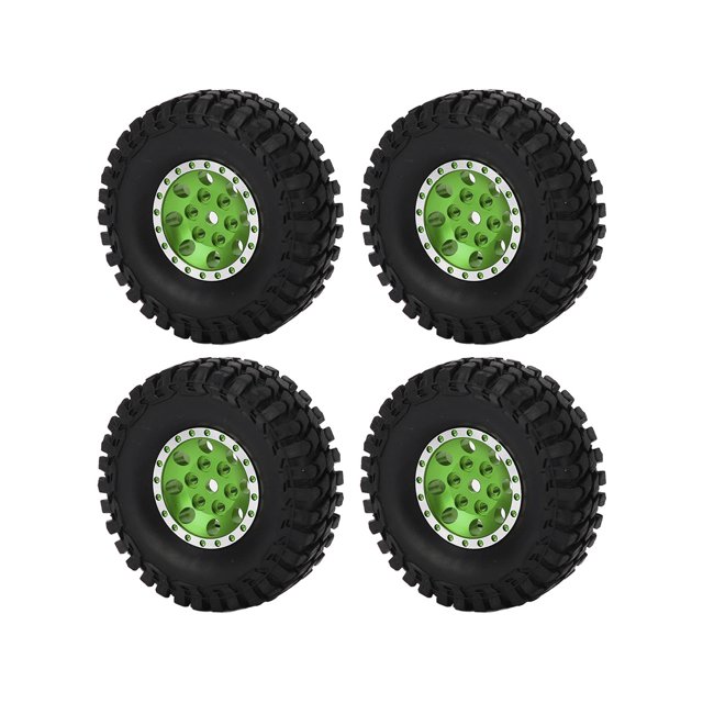 Neumáticos de coche RC, 4 piezas de aleación de aluminio de 2.165 in RC piezas de actualización de coche neumáticos para coche Axial SC RC construido para precisión Jadeshay A