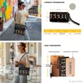 thumbnail image 2 of DISNIMO Halloween Skeleton Pumpkin Print 2 Piece Clutch Purse for Women, PU Leather Crossbody Purse Wallet Sets for Women with Adjustable Strap Handbags for Travel, 2 of 4