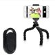 thumbnail image 3 of 1 trípode para teléfono, trípode portátil y flexible con control remoto inalámbrico y clip, soporte para trípode para teléfono celular para grabación de video, kit de selfie con trípode de esponja,, 3 of 5