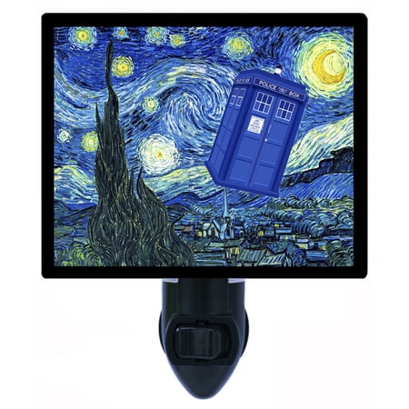 Night Light – Dr. Who Starry Night. | Tardis Theme Includes Free Switchable Insert 4W Bulb E12 Base Night Light – Dr. Who Starry Night. | Tardis Theme Includes Free Switchable Insert 4W Bulb E12 Base