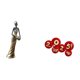 thumbnail image 5 of Figura escultórica de una mujer tribal africana con de papel, adorno de bendición para la celebración del año Nuevo Chino y el Festival de Pri, 5 of 8
