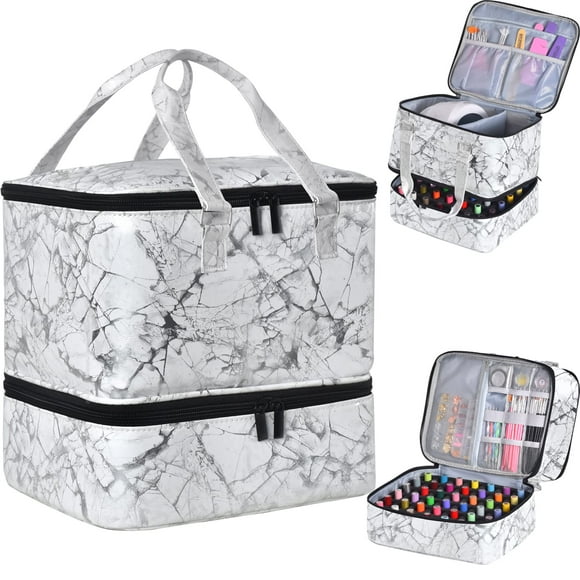 Funda organizadora de esmaltes de uñas FCQQYWZ con capacidad para más de 42 botellas