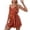 Brown, variant on Summer Fsshion Plus Size 2 Piece of Sets for Womens Solid Color Loose Fitting Jumpsuit Shorts With V Neck Strap Backless Elastic Waist Jumpsuit Sleeveless V Neck Top Shirt Set