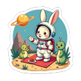 thumbnail image 3 of cartoon Rabbit Astronaut Stickers, Waterproof Rabbit Astronaut Sticker for Water Bottle Laptop Phone Cases Planner Skateboard Luggage Helmet Party Favor Decor, Ideal for Adults Teens Teacher Rewards, 3 of 9