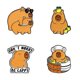 thumbnail image 1 of Cute Cartoon Capybara Enamel Brooch Stylish Capybara Pin Badge Unique Brooch Charm Perfect For Casual And Party Wear, 1 of 5
