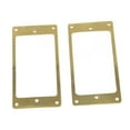 thumbnail image 3 of MERIGLARE 2 Pieces Humbucker Pickup Ring Bridge Pickup Accessory Pickup Frame Mounting Gold, 3 of 9