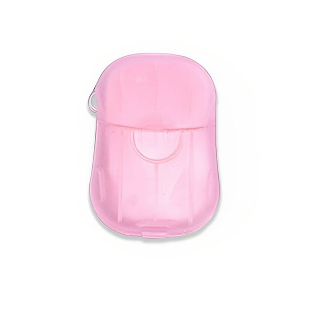 Inteprter Papel de jabón de manos desechable portátil, de manos, tableta de jabón de limpieza, suministro sanitario de viaje Suministros de limpieza para el hogar Color aleatorio 1 caja