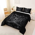 thumbnail image 2 of Erosebridal Motorcycle Full Size Comforter Sets,American Eagle Animals Bedding Sets For Bots Adults, Reversible 3 Pieces, 2 of 7