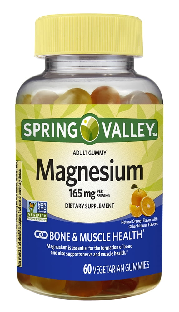 Spring Valley Magnesium Vegetarian Gummies 165 mg per serving; 60ct