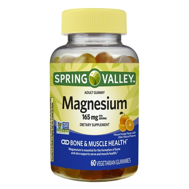 Spring Valley Magnesium Vegetarian Gummies 165 mg per serving; 60ct