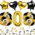 thumbnail image 6 of MMTX 0th Black Gold Birthday Party Decoration for Boy, Gold Number 0 Balloon 40 Inch, Black Gold Balloon Gold Confetti Balloons Arch with Star Heart Foil Balloon for Graduation Anniversary, 6 of 7