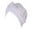 White, variant on ZHENHONG Turbans for Women Fashion Solid Color Pearl Decorated Elastic Headband Cap Casual Headwear Black