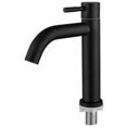 thumbnail image 2 of Grifo para lavabo de baño, Arco del Triunfo, Acero inoxidable, Lavabo personal, Diseño retro elegante, Negro mate, Baño negro mate, Agua fría personal, WC, 2 of 5