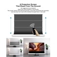 thumbnail image 4 of S PRO P Electric Tension Floor Screen With UST ALR P (Ambient Light Rejecting-BLACK BORDER With Sound Perforated Transparent)Material 【Only Suitable For UST Laser Projector And Settle On Table/Floor】, 4 of 6