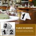 thumbnail image 2 of KAKOWELY 10 piezas de mesa estilo carpa con números del 1 al 10, carpa de doble cara de acero inoxidable., 2 of 5