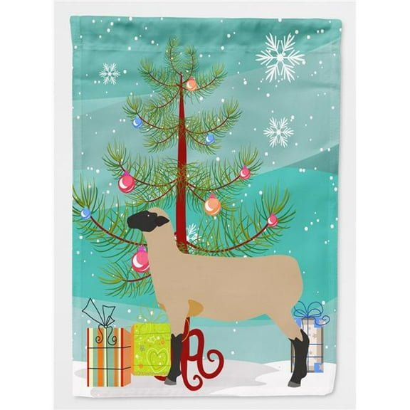 Hampshire Down Sheep Christmas Flag Canvas House Size BB9343CHF