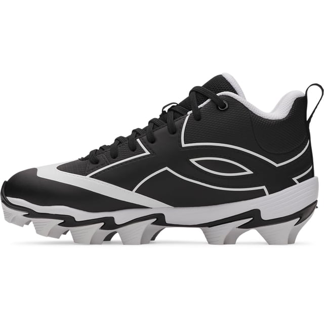 Tacos de béisbol Under Armour Leadoff Icon Mid para niño 13K