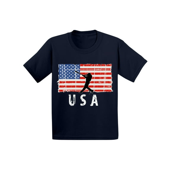 Awkward Styles Baseball USA Toddler Shirt Free to Be Me USA Baseball T shirt for Kids 4th of July Party USA Flag Boy Girl Tshirt USA Patriotic Gifts Vintage USA T-shirt for Boy Girl Made in the USA