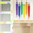 thumbnail image 6 of 48'' x 84'' 5-Lite Glass Sliding Barn Door White Primer Surface Solid Wood with Hardware Kit, 6 of 9