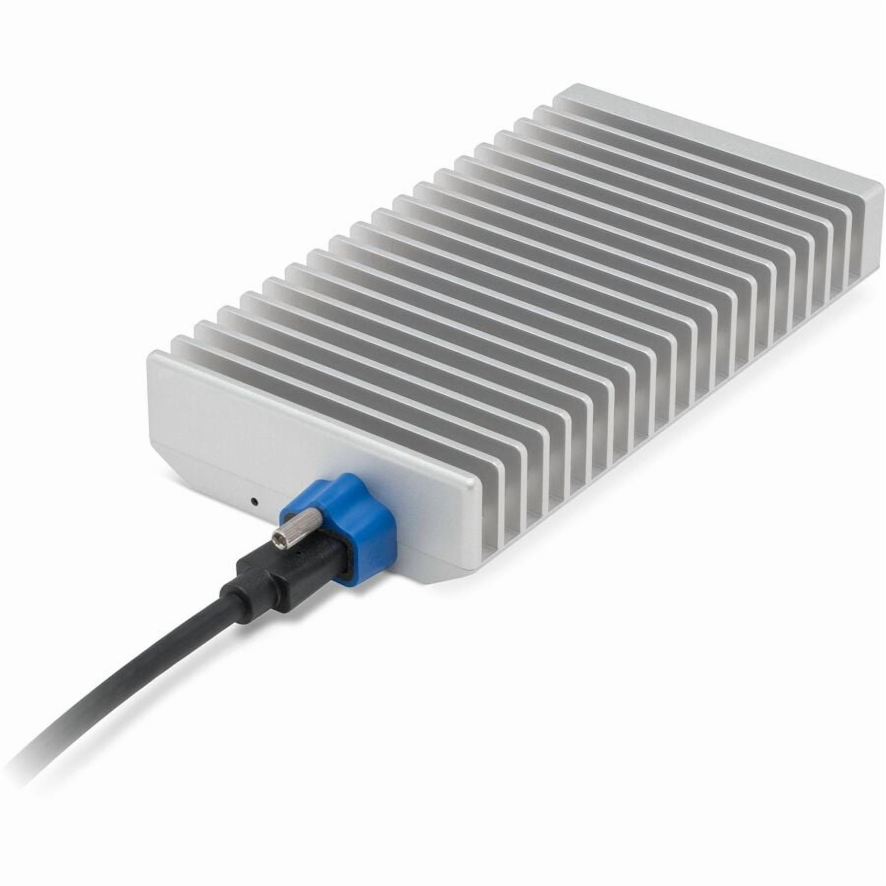 OWC Express 1M2 Drive Enclosure PCI Express NVMe, USB4 Host Interface, UASP Support Portable, Silver, TAA Compliant
